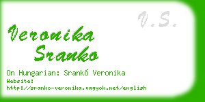 veronika sranko business card
