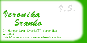 veronika sranko business card